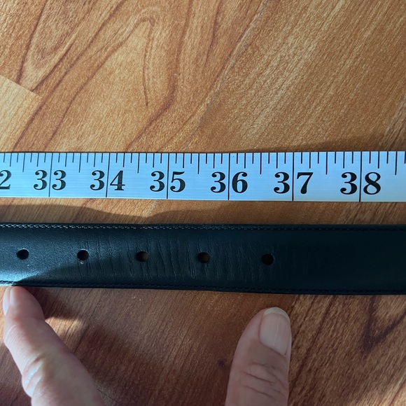 COACH Leather Belt Brass Buckle Women's 1" Wide Size Large Classic 90s Era Vibe - Picture 10 of 11